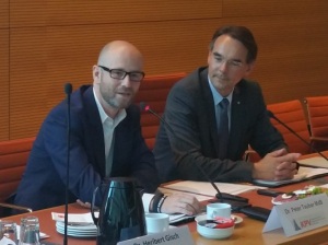 Beim Hauptausschuss der Kommunalpolitischen Vereinigung der CDU-Generalsekretär Peter Tauber MdB und der KPV-Bundesvorsitzende Ingbert Liebing (v.l.n.r.)